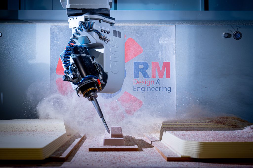 The company’s CMS 5-axis CNC machine in action